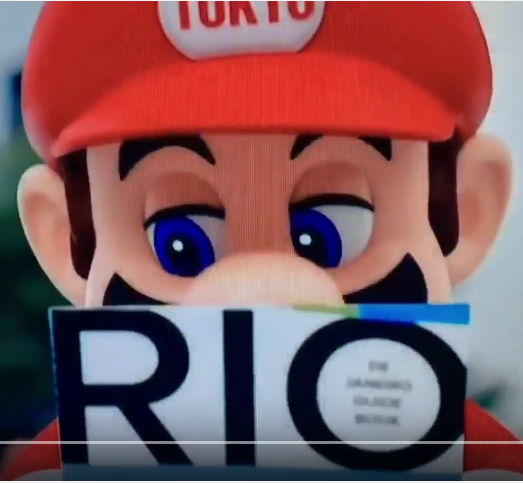Super Mario à la clôture des Jeux olympiques